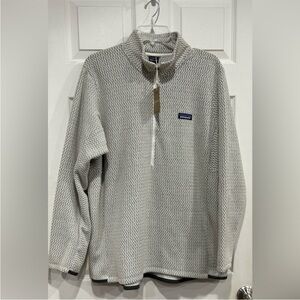 Patagonia Women's XXL R1 Air 1/2-Zip Pullover Wool White Jacket NWT Half Zip